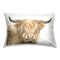 Stupell Industries Tan Highland Cow Decorative Printed Throw Pillow